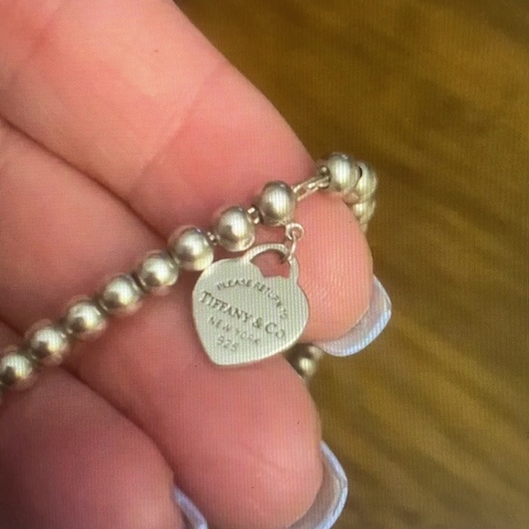 Tiffany & Co. Silver Heart Charm Bracelet - Picture 2 of 8